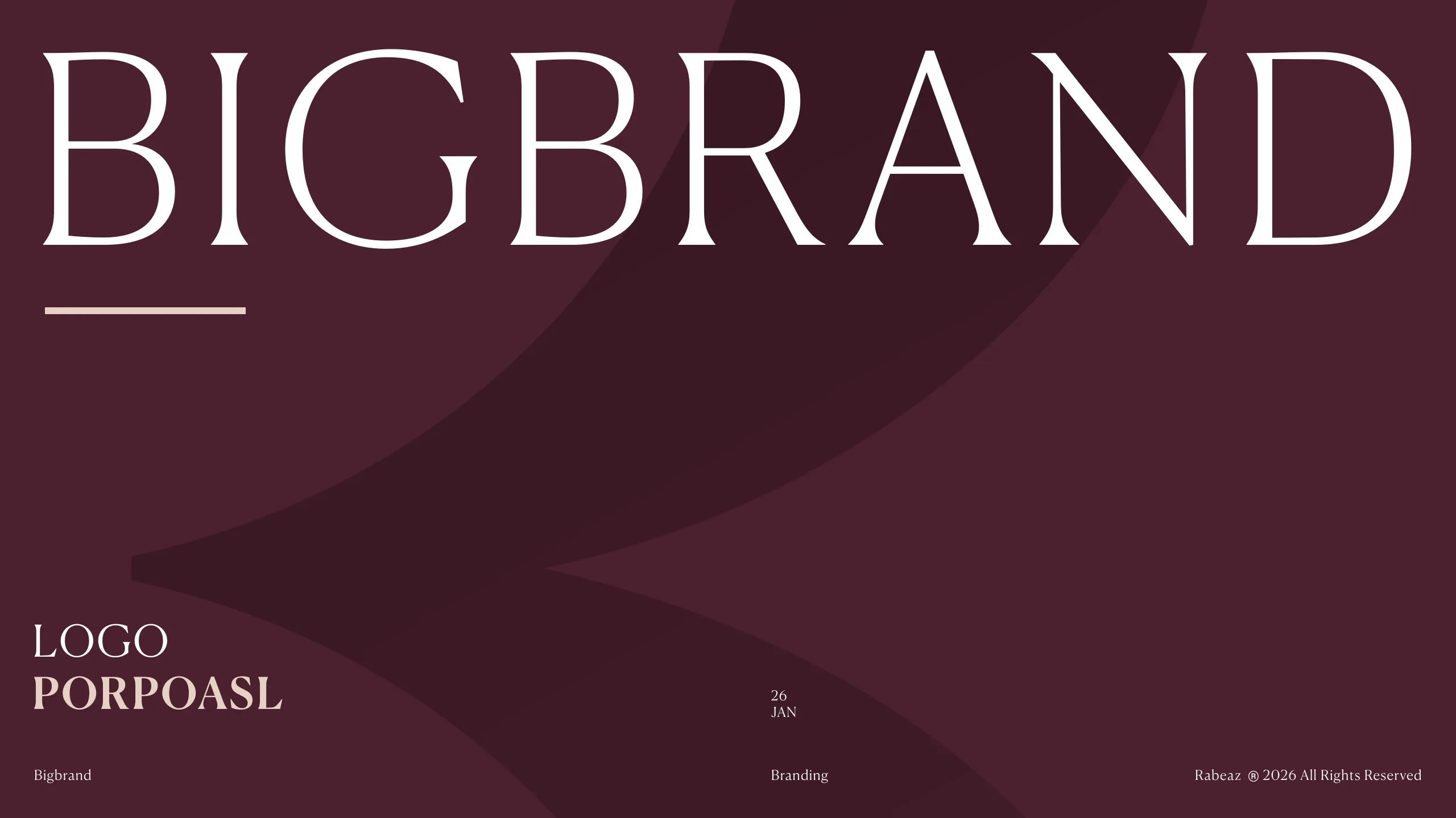 Logo Porposal - BigBrand — slide 1